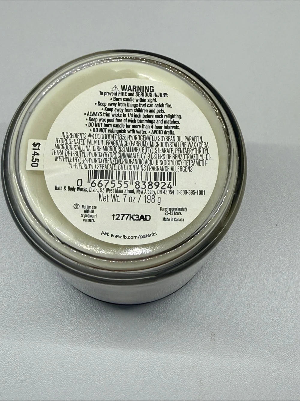 NEW 1 wick Bath & Body Works Cozy Cashmere Scented Candle - Picture 3 of 6